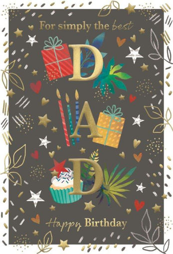 Picture of FOR SIMPLY THE BEST DAD BIRTHDAY CARD